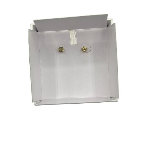 MICHAEL KORS Gold Stud Earrings Crystals - Picture 4 of 4